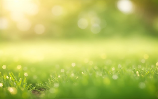 Bokeh verde sulla natura sfocatura arte astratta sfocatura sullo sfondo