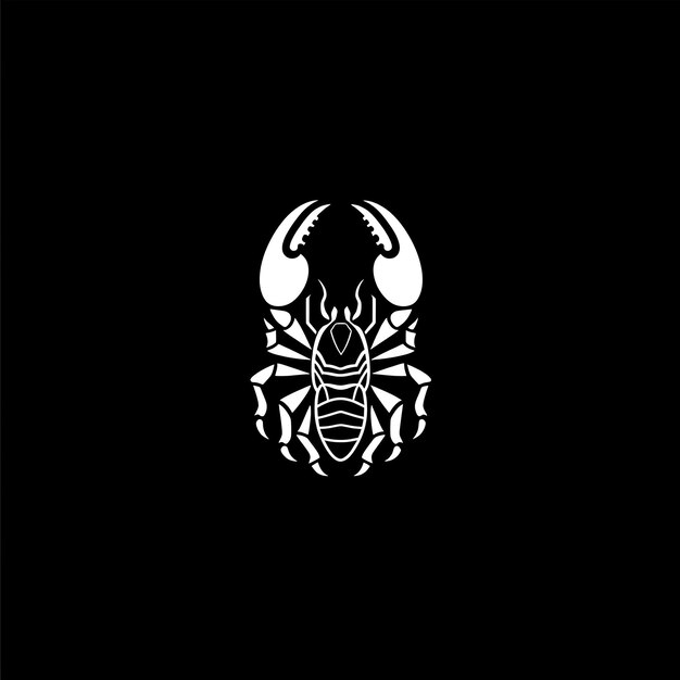 Bold Scorpion Clan Crest Logo con Scorpion Tail e Tribal Creative Logo Design Tattoo Outline