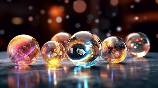 bolla di sfere di biglie di vetro