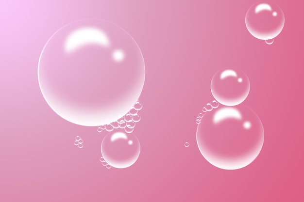 bolle di acqua o gocce di acqua gocce d'acqua su vetro con sfondo rosa