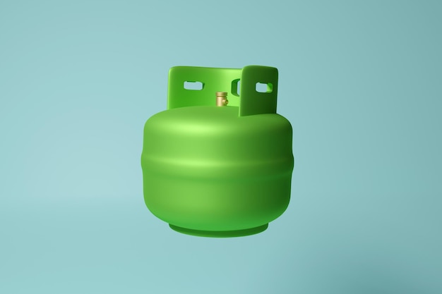 bombola di gas nel design di rendering 3d.