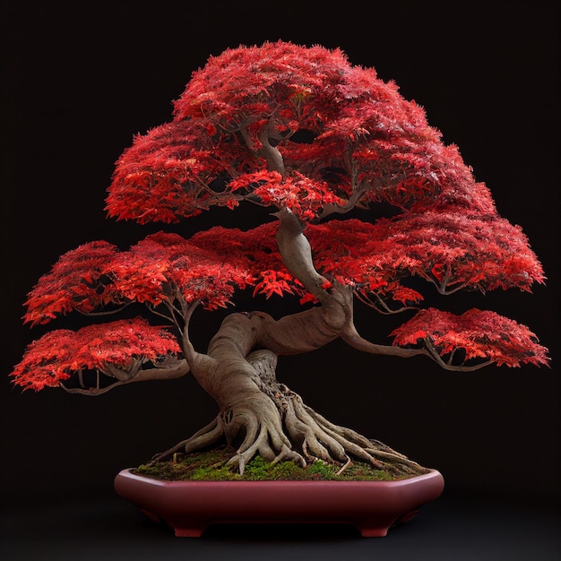 Bonsai di acero rosso IA generativa