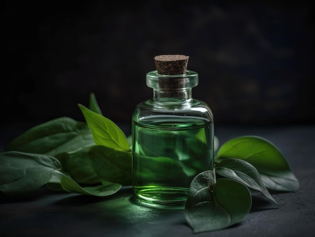 Bootle aromatico dell'olio essenziale dell'erba e foglia Ai generativa