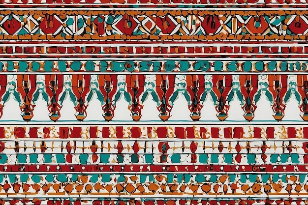 Bordato Fassi marocchino modello geometrico astratto