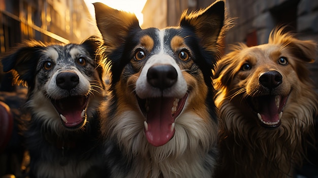 Border collie in natura