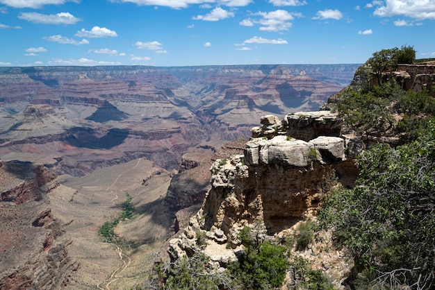 Bordo del sud dell'arizona del Grand Canyon del punto di riferimento degli Stati Uniti di viaggio