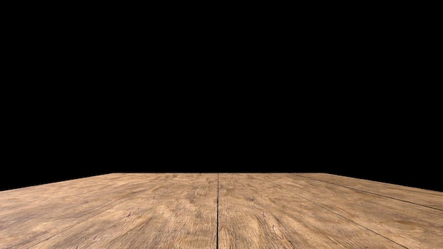 Bordo di struttura di legno vuoto o vista dall'alto del tavolo sfondo isolato