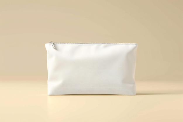 Borsa a cerniera beige minimalista ed eco-friendly Reusable Canvas Bag per personalizzazione Cosmetic St