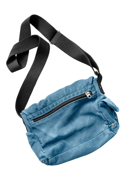 Borsa di jeans isolata