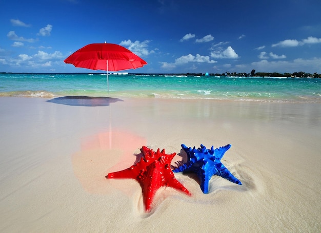 Borsa e accessori da spiaggia tenuti sulla sabbia in spiaggia