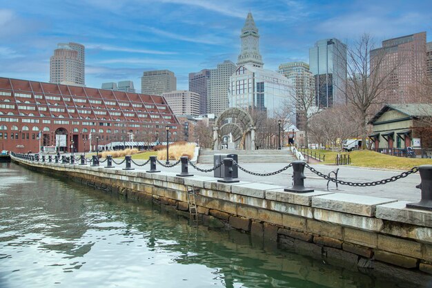 Boston MA USA 26 gennaio 2017 Alla scoperta della bellissima città di Boston