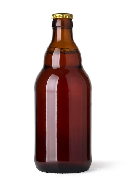 bottiglia di birra marrone