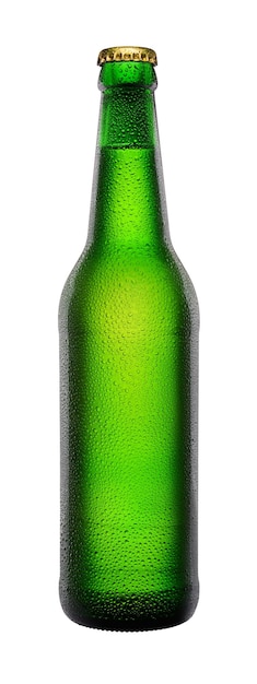Bottiglia di birra verde