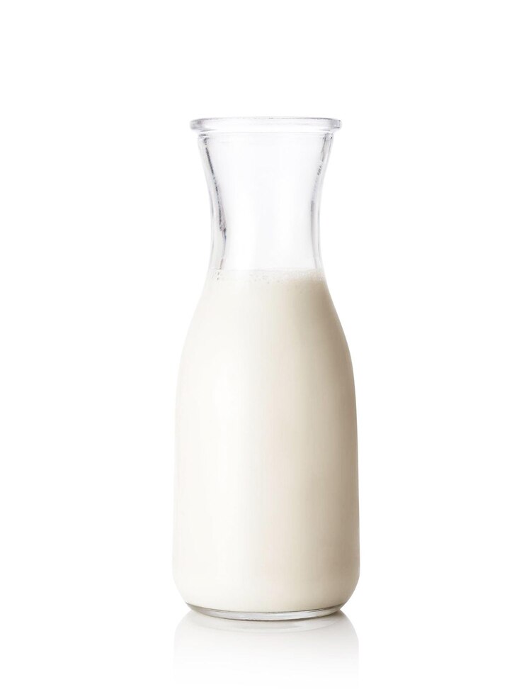 Bottiglia di latte con percorso di ritaglio