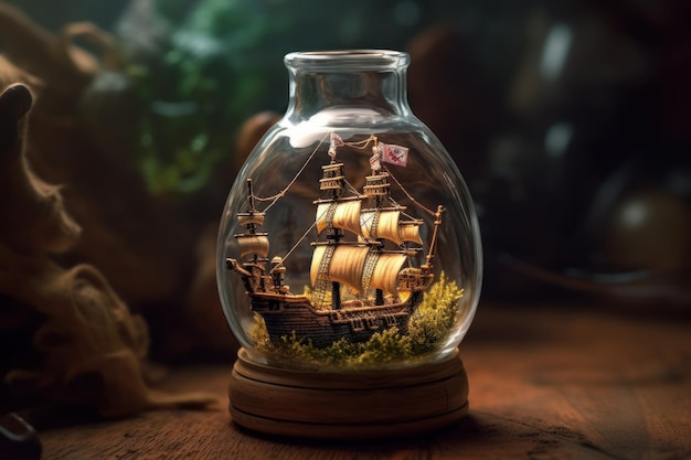 Bottiglia di nave in miniatura Genera Ai