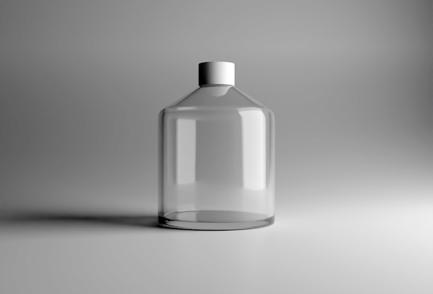 bottiglia di vetro elegante