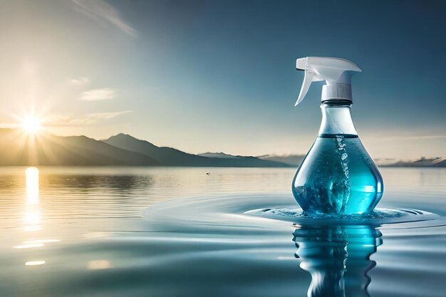 bottiglia spruzzatore di sapone liquido disinfettante per prodotti di pulizia