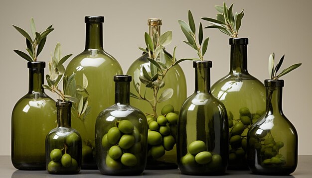 bottiglie di olive