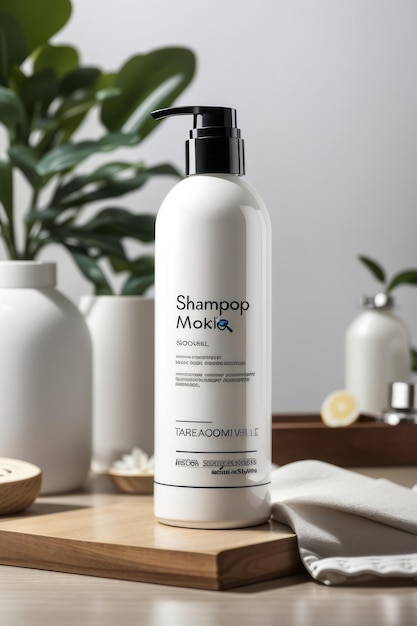 bottiglie di shampoo modello