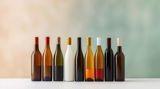 bottiglie di vino Contesto Generativo Ai