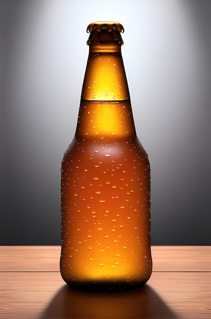 Bottiglie marroni di birra senza etichetta