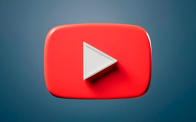 Bottone dell'icona di YouTube 3D