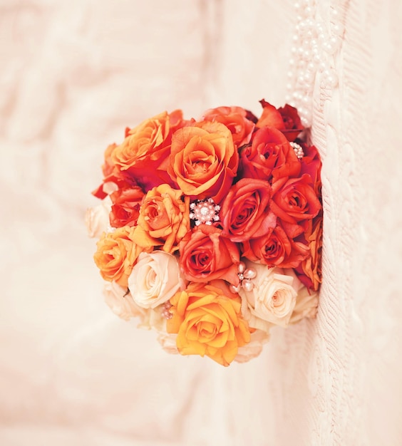 Bouquet da sposa con rose