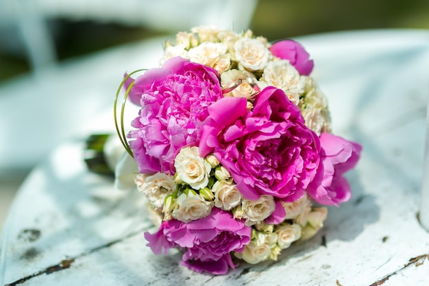 Bouquet da sposa Fiori della sposa Decorazione di nozze Giorno del matrimonio