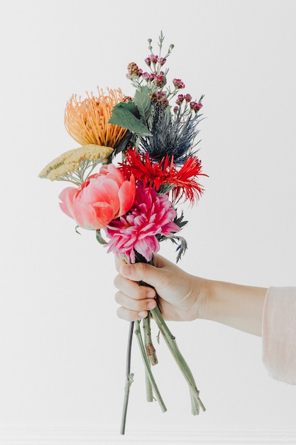 Bouquet di fiori colorati per il matrimonio