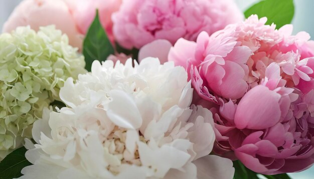 Bouquet di fiori da vicino Umore gioioso un regalo da una persona amata Fiori d'estate