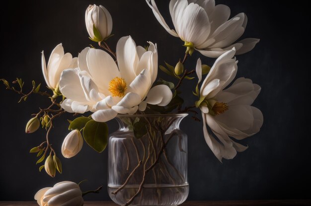 Bouquet di fiori di magnolia