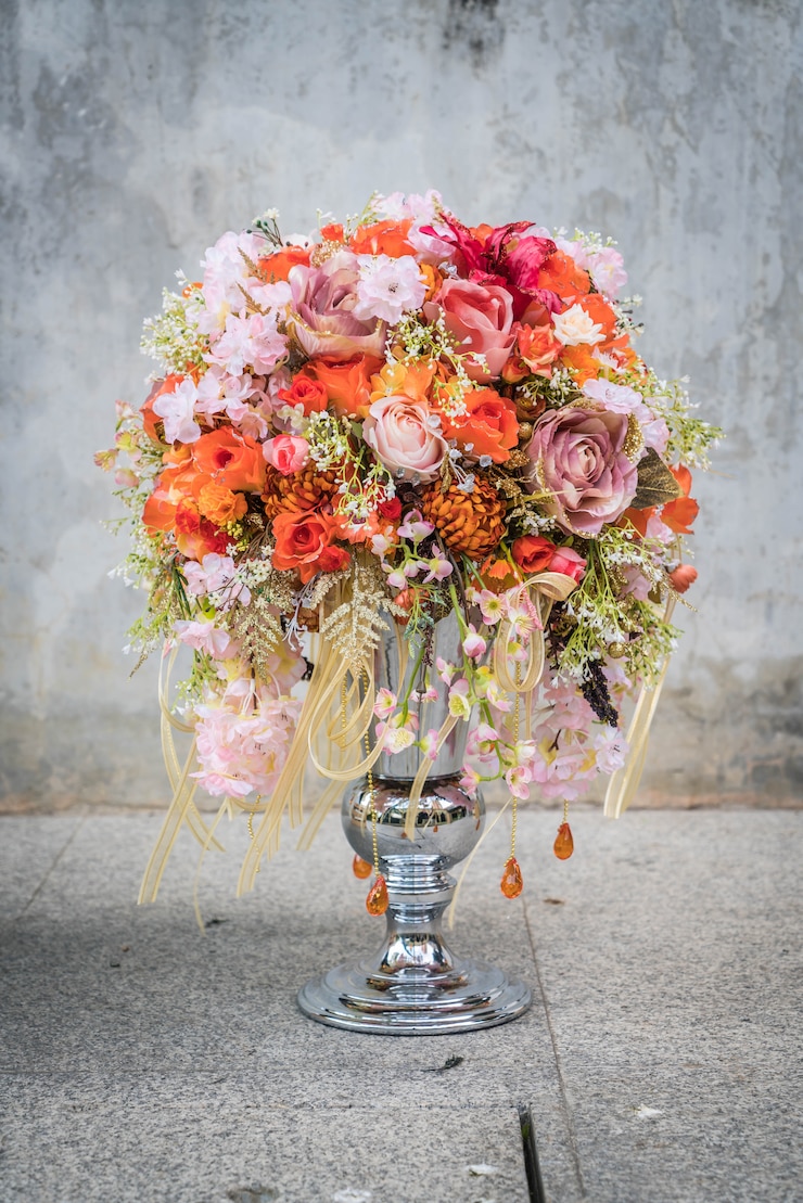 Foto bouquet di fiori in vaso