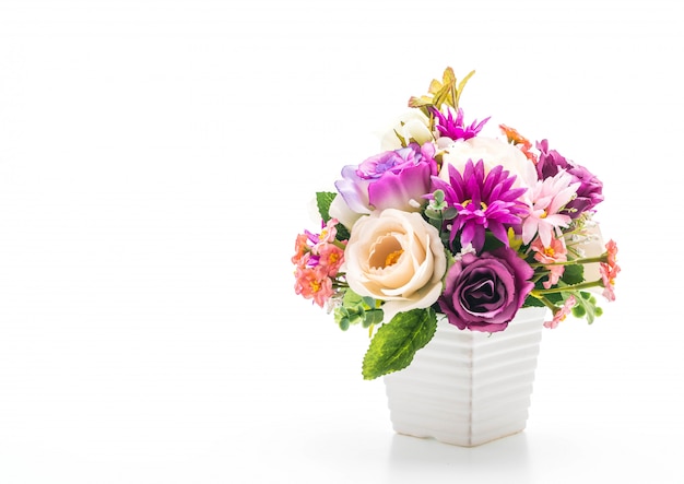 bouquet di fiori in vaso