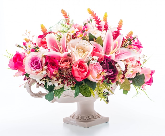 bouquet di fiori in vaso