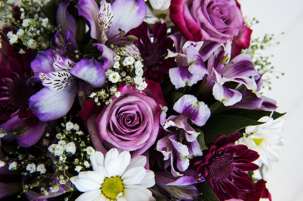 Bouquet di fiori rosa