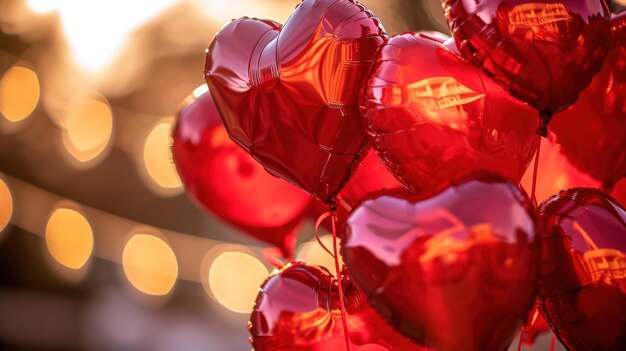 Bouquet di palloncini a forma di cuore