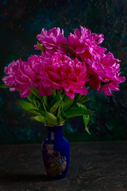 Bouquet di peonie rosa