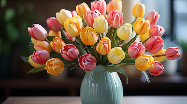 Bouquet di tulipani regalo per la Giornata Internazionale della Donna dell'8 marzo