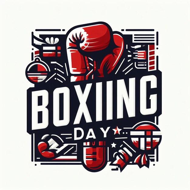 Boxing day PosterFlyerBanner e foto gratuite su sfondo bianco