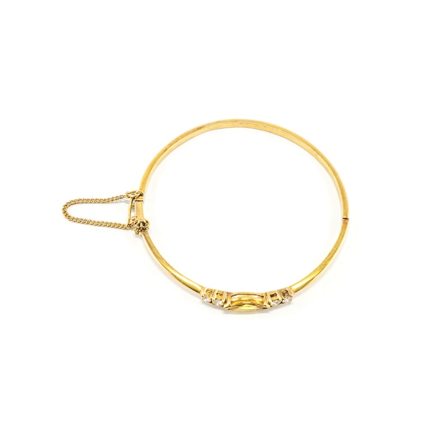 Bracciale in oro isolato