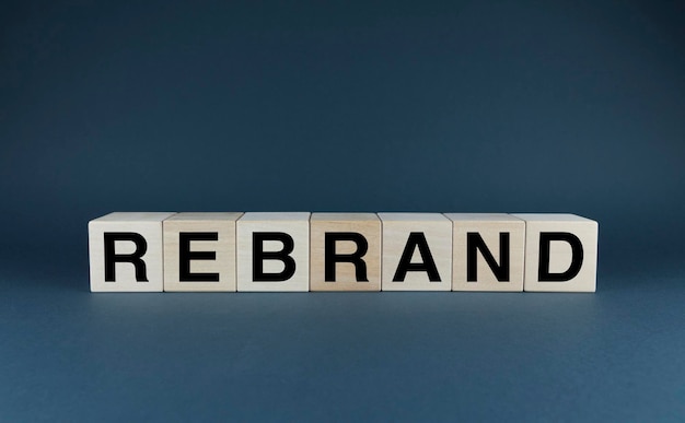 Brand o Rebrand Strategia aziendale Marketing e concetto di gestione del marchio