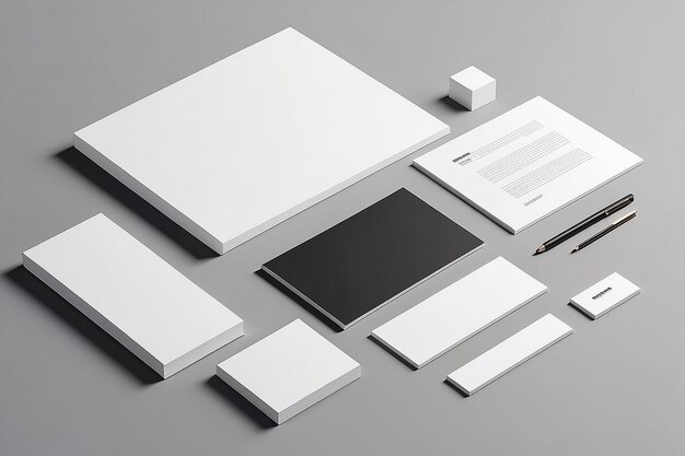 Branding Mockup con spazio bianco con spazio vuoto per il posizionamento del tuo disegno