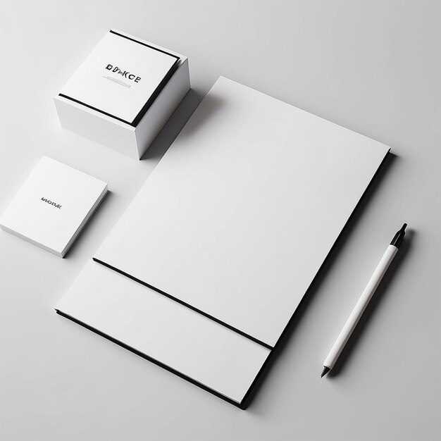 Branding Mockup con spazio bianco con spazio vuoto per il posizionamento del tuo disegno