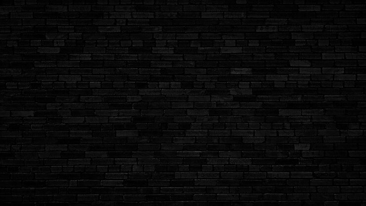 Brick black wall background or texture