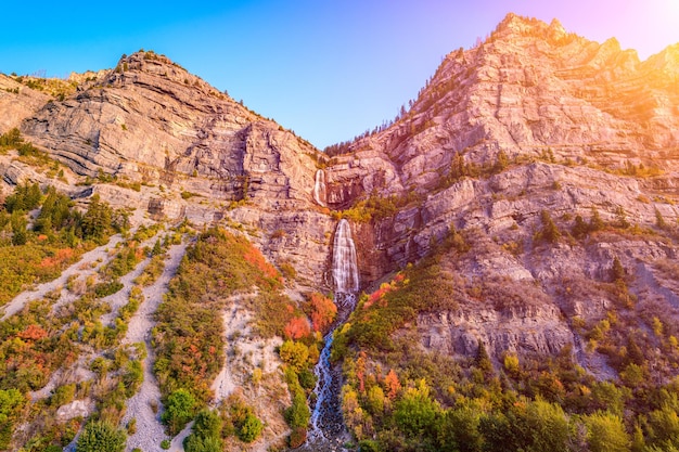 Bridal Veil Falls a Provo, nello Utah