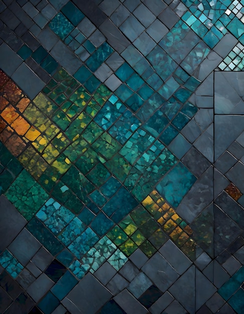 Bright Mosaic Tiles IA generativa