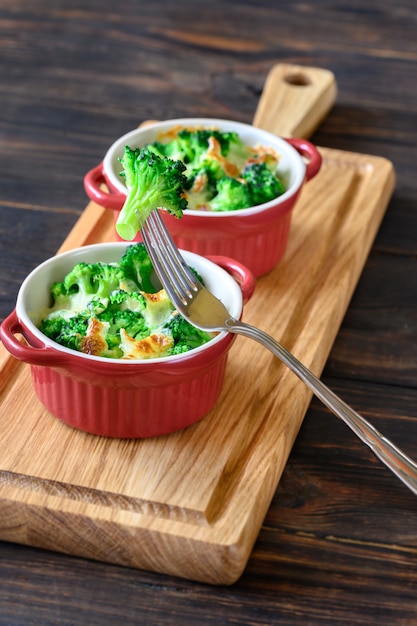 Broccoli al forno con formaggio