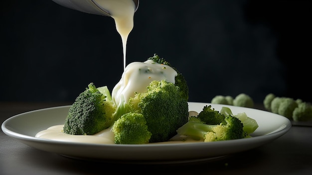 Broccoli appena raccolti della famiglia dei cavoli