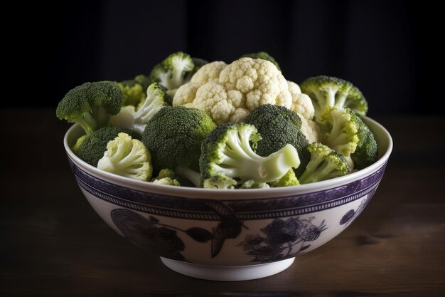Broccoli cotti piatto organico Generare Ai