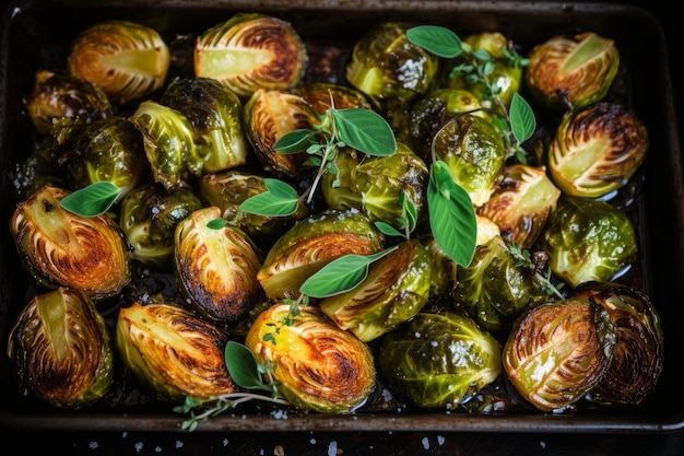 Broccoli di Bruxelles arrosto generato ai